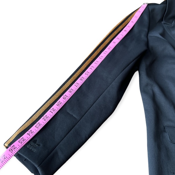 Adidas x Ivy Park Black 3 Stripe Suit Jacket Blazer, Size 1X - Picture 15 of 15